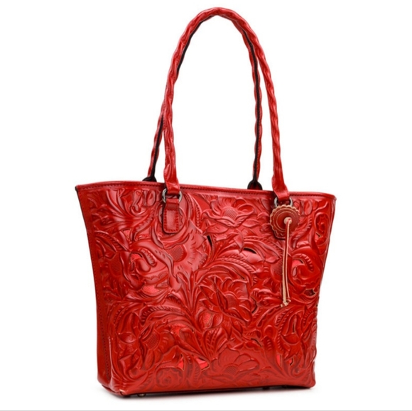 Patricia Nash Tooled Leather Tote-FIRM PRICE - Picture 2 of 8